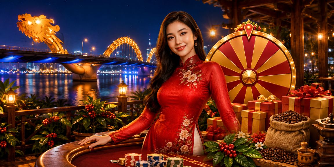 Người tham gia bốc thăm may mắn tại Đà Nẵng với áo dài truyền thống và phần thưởng hấp dẫn
